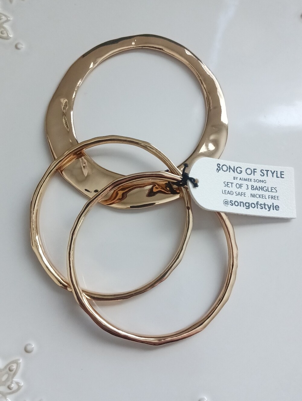 Song of Style By Aimee Song Set of 3 Bangles